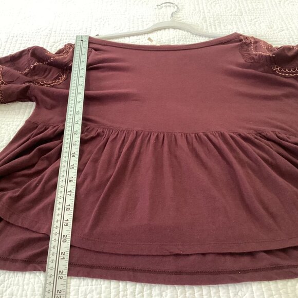 Free People Penny peplum embroidered top size XS - Picture 7 of 16